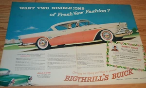 1957 BUICK SUPER RIVIERA ORIGINAL LARGE VINTAGE ADVERTISEMENT AD 57 - Bild 1 von 1