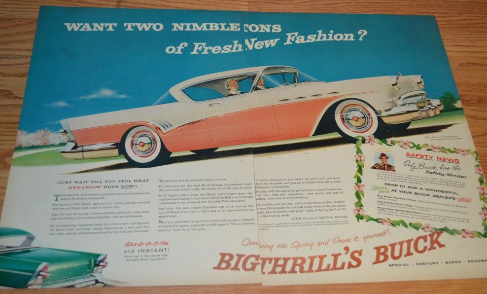 Buick Super Riviera 1957 original gran anuncio vintage anuncio 57 Foto 1 de 1