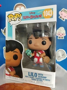 Funko Pop Disney #1043 of Lilo & Stitch Vinyl Figure Lilo with Scrump - Picture 1 of 7