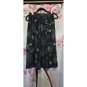 Mujer Talla 8 Gris Cosmic Drifter Falda Estrellas Lunas Soles - Imagen 1 de 8