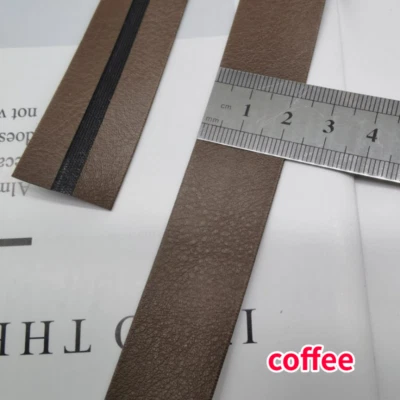 5M Leatherette Faux Leather Edging Bias Tape Cord Trim Retro Sewing Craft - Image 1 of 4