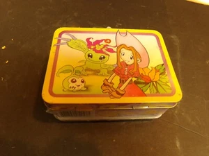 digmon little Tin Lunch Box Storage yr 2000 - Picture 1 of 5