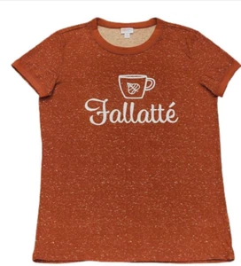 LuLaRoe Large Liv Orange Fallatte Herbst Latte Kaffee Jahreszeiten Neu mit Etikett - Bild 1 von 2