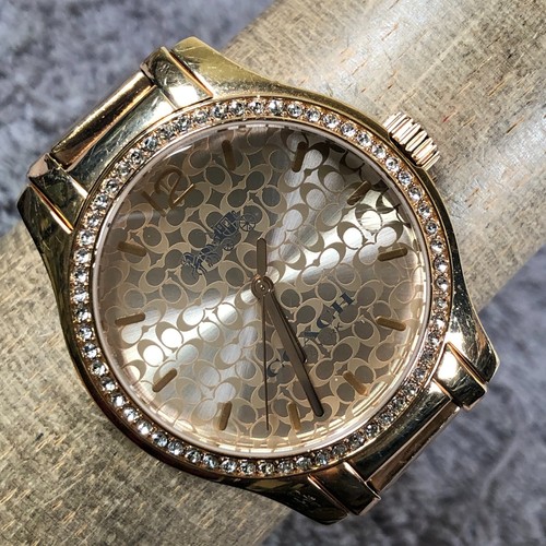 Orologio Coach Maddy Boyfriend donna vestito pavè tono oro quarzo analogico 36 mm 5 3 4"
