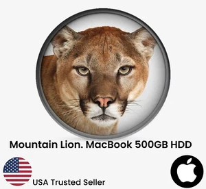 500GB Hard Drive Mountain Lion 2.5" MacBook Pro 2007 2008 2009 A1278 A1286 A1297 - Picture 1 of 7