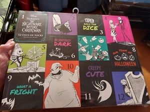 Nightmare Before Christmas 12 Days of Socks Crew & No Show Sizes 4-10 NBC 2022 - Picture 1 of 3