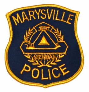 Parche de policía del sheriff de Marysville Michigan MI LOGOTIPO DE CORONA ~ - Imagen 1 de 1
