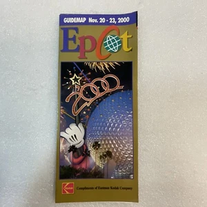 Disney Epcot Guide Novembre 20-23, 2000 Brochure OldGnu - Foto 1 di 9