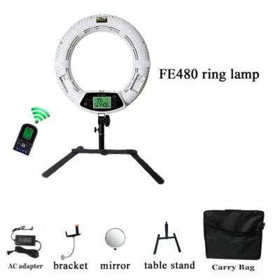 96W FE480II LED Dimmable Tabletop Ring Light  Beauty Lamp For Makeup Photography - Image 1 of 4