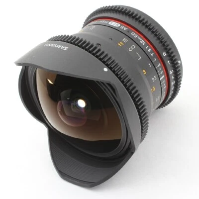 SAMYANG VDSLR 12mm T3.1 Ojo de Pez para Sony Alpha A SLR Cámara Lente Enfoque Manual Foto 1 de 4