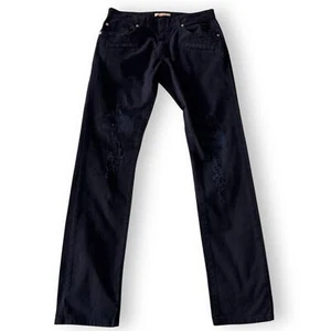 BALMAIN Herren JEANS MOTO BIKER dark WASH MADE IN ITALY DISTRESSED STYLISH indigo - Bild 1 von 16