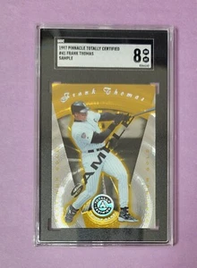 1997 Pinnacle Totally Certified Frank Thomas #41 Platinum Gold /30 SGC 8 - Bild 1 von 3