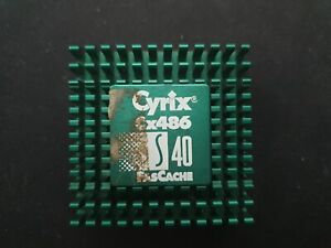 Cyrix FasCache S40 486 40MHz CPU + Heatsink (with bent pins!)