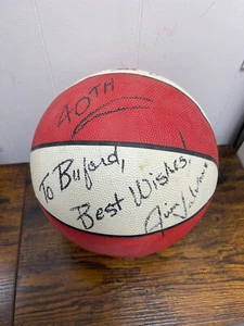 Jim Valvano JIMMY V firmato autografato NC State NCSU Wolfpack basket - Foto 1 di 8