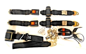 1973-79 VW Volkswagen Beetle Bug Left Front and Rear Seat Belts Lot - Picture 1 of 9