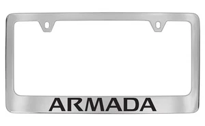 Nissan Armada Chrome Plated Metal License Plate Frame Holder - Picture 1 of 1