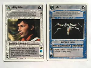 Star Wars CCG Decipher A New Hope WB Revised Wedge Antilles + Red 2 NM TCG 1998 - Picture 1 of 2