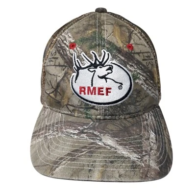 Gorra de camionero RMEF Snapback camuflaje sistema operativo malla ajustable trasera gorra exterior Foto 1 de 4