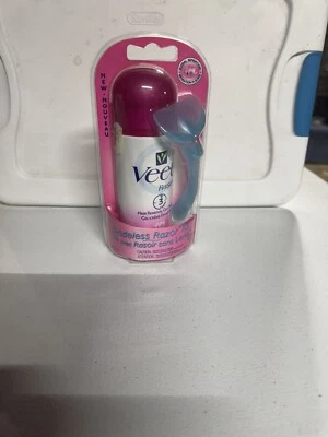 Veet Rasera Crema Depiladora Kit de Maquinilla de Afeitar Sin Cuchillas 5.1oz Nuevo En Caja Foto 1 de 2