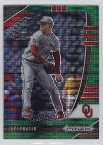 2020 Panini Prizm Draft Picks Green Pulsar Prizm Levi Prater #PDP93