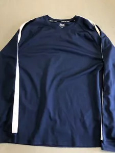 Everlast Sport Shirt Mens Extra Large Navy Blue Gym Track Running Active Tee - Picture 1 of 5