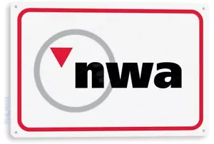 Northwest Airlines Sign, Airport Hangar, Retro Commercial Aviation Tin Sign C620 - Bild 1 von 3