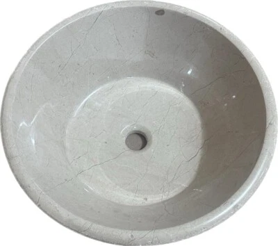 16" Verona Marble Bathroom Bowl Vessel Sink AS-IS Sale sink# 212 - Image 1 of 4