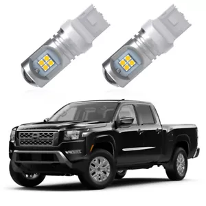 Total 2400LM White 7440 LED DRL Light Bulbs for 2022 2023 Nissan Frontier SV - Bild 1 von 1