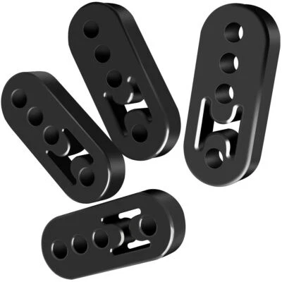 4x Exhaust Hangers Adjustable Muffler Performance Polyurethane Rubber Universal - Imagem 1 de 4