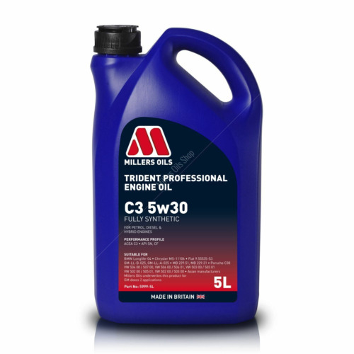 MILLERS TRIDENT LONGLIFE 5w30 W pełni syntetyczny olej silnikowy o wydajności - 5L 5999-