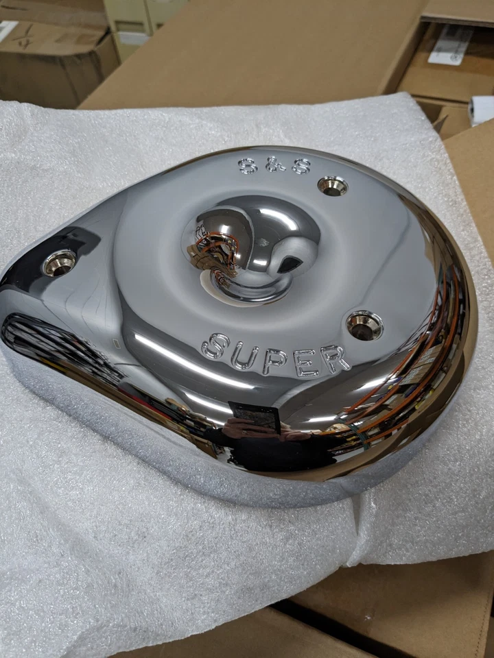 S&S Cycle Air Cleaner Cover for Super B carbs (MUST HAVE 17-0000 backplate) - Imagen 1 de 1