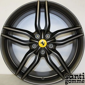4 ORIGINAL FERRARI FF 20" WHEELS 275585 275586 MATT ANTHRACITE REPAINTED - Picture 1 of 8