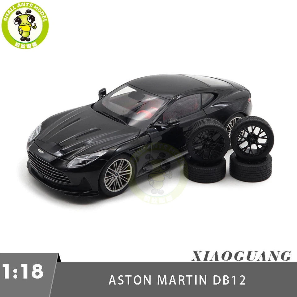 1/18 Aston Martin DB12 DB 12 Black Diecast Model Toy Car Gifts For Friends Foto 1 de 4