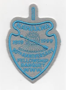 OA Nawakwa Lodge 3 Activity Patch, 1999 80th Fellowship/Banquet (eA1999-4) - Picture 1 of 1