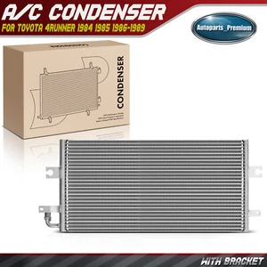 A/C AC Condenser with Bracket for Toyota 4Runner 1984 1985 1986 1987 1988 1989 - Picture 1 of 8