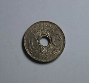 10 Centimes France France French Coin Francaise 1935 Coin Excellent! - Picture 1 of 2
