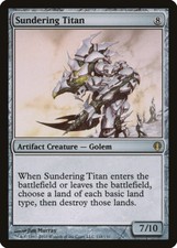 Sundering Titan Archenemy NM Artifact Rare MAGIC THE GATHERING CARD ABUGames