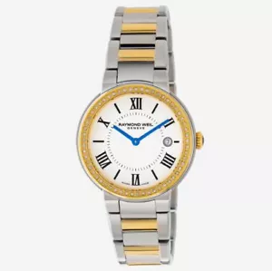 Raymond Weil Jasmine Two-Tone Diamond Bezel Women's 35 mm Watch 5245-SPS-00661 - Picture 1 of 4