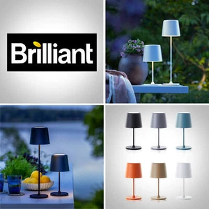 Brilliant Kaami USB Außen Akku Tisch Leuchte Lampe 37cm dimmbar kabellos 3000K - Bild 1 von 18