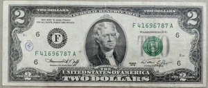 USA 1976 Series $2 Note F 41696787 A - Picture 1 of 2