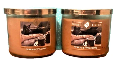 VELA GRANDE CÁLIDA Y BIENVENIDA 14,5 OZ 3 MECHAS GOOSE CREEK 50 HORAS SOJA 2 GATO NEGRO Foto 1 de 4