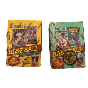 Rompecabezas y tarjetas de béisbol Donruss Series 1 y 2 1991 caja sellada de fábrica - Imagen 1 de 6