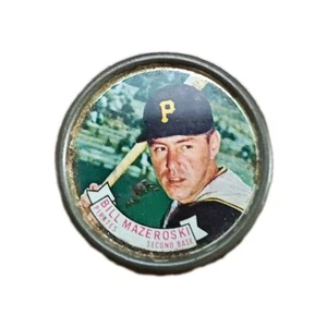 1964 baseball TOPPS Coin Pittsburgh Pirates Great Bill Mazeroski 2B Vintage  - Picture 1 of 2