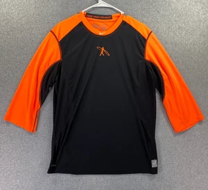 Nike Pro Combat Herren XL Swingman Shirt Ken Griffey 3/4 Arm Raglan Baseball - Bild 1 von 9