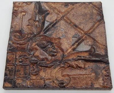 Lata de techo con marco de metal antiguo salvamento arquitectónico Olde Goode Things NYC Foto 1 de 4