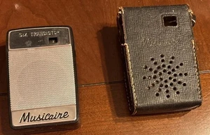 Vintage Musicaire Six Transistor Radio with Case ~ Working Condition - Picture 1 of 6