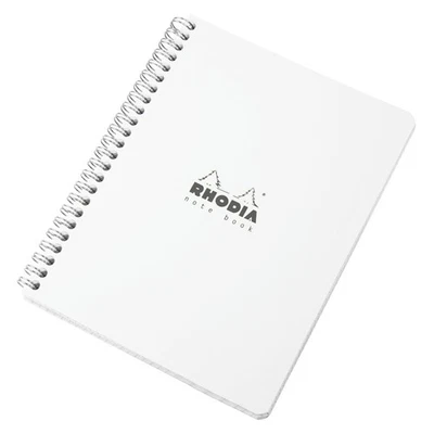 3x Rhodia A5 Spiral Paper Notebook Square Grid 160 Page Office School Memo Pad - Image 1 of 3