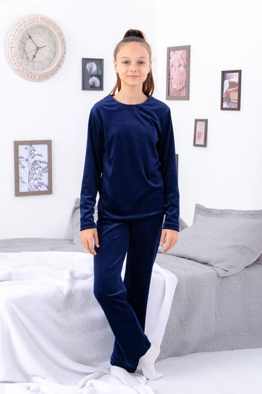 Girls’ Velour Pajama Set – Warm Plush & Elegant Design, Winter,  Nosi svoe 63... - Image 1 of 1
