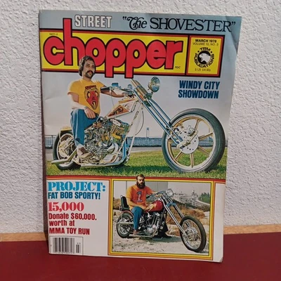 March 1978 Street Chopper Magazine TRM Publications Motorcycle/Harley/Trikes GUC - Image 1 of 4