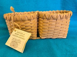 Denzil & Rose Ann's Woven Double Wicker Peanut Basket - Picture 1 of 6